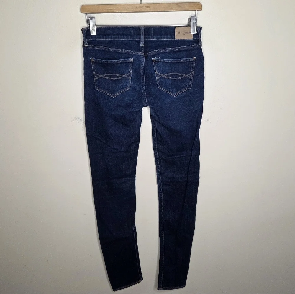 Abercrombie Kids Dark Wash Low Rise Skinny Jeans Girls Size 16 Casual Classic